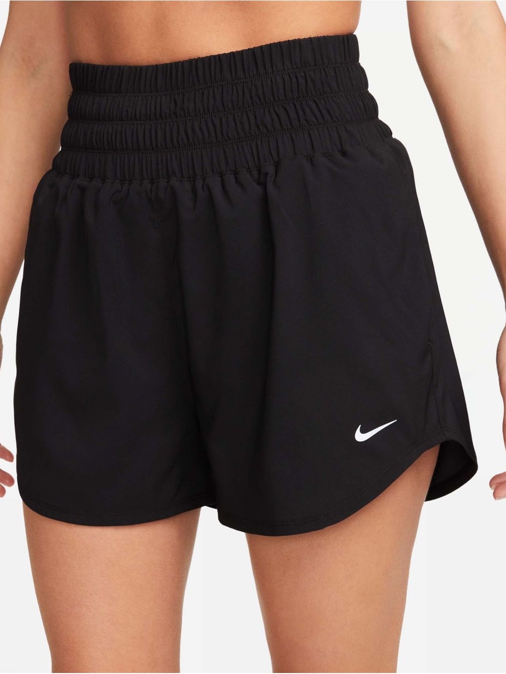 Nike Women’s Black Ultra High Waisted Athletic Short Brief Lined 3” Pocket XS - Picture 1 of 8